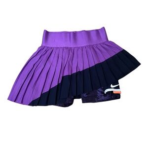 Nike Court Slam Asymmetrical Skirt Australian Open 2021 Tennis Purple Navy XS